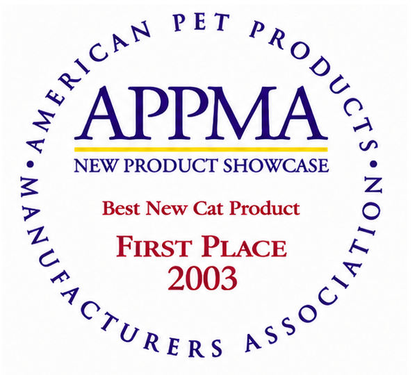 APPMA New Product Showcase Best New Cat Product First Place 2003 award badge